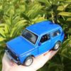 Diecast 1:32 LADA NIVA Jeep Alloy Retro Car Model Car Central Control Ornaments Sound and Light Toy Christmas Gifts for Children