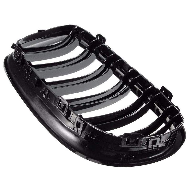 Передняя решетка автомобиля, глянцевые черные решетки с двойной линией впускной решетки для BMW 3-Series E90 E91 LCI Sedan Wagon 2009 2010 2011