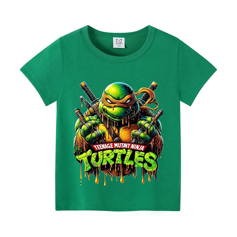Teenage Mutant Ninja Turtles Kinder T-Shirts Cartoon Kurzarm Oberteile Mode Mädchen Jungen Hemden Kinder Sommerkleidung Geschenk