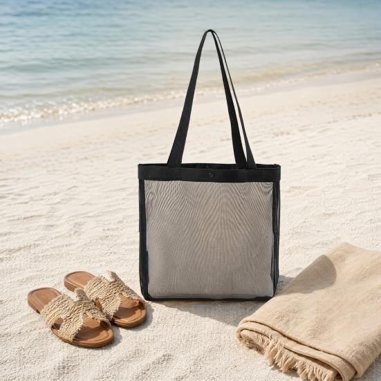 Storage Bag, Large Capacity Foldable Washable Outdoor Tote, Portable Toiletry Cosmetic Bag Carrying Case for Beach Pool Camping