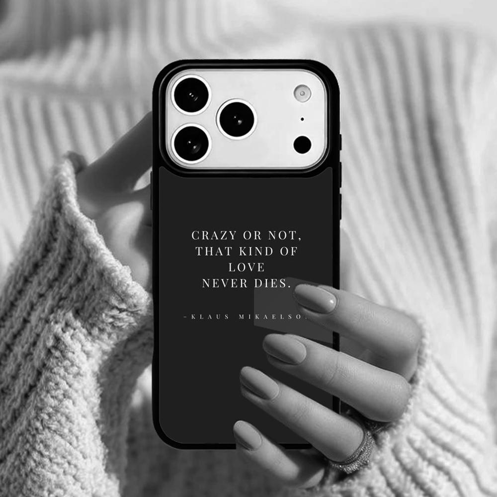 Чехол для телефона с цитатами из Дневников вампира для Apple iPhone 17 Air 16E 15 14 Plus 13 12 11 Pro Max Mini Funda Cover