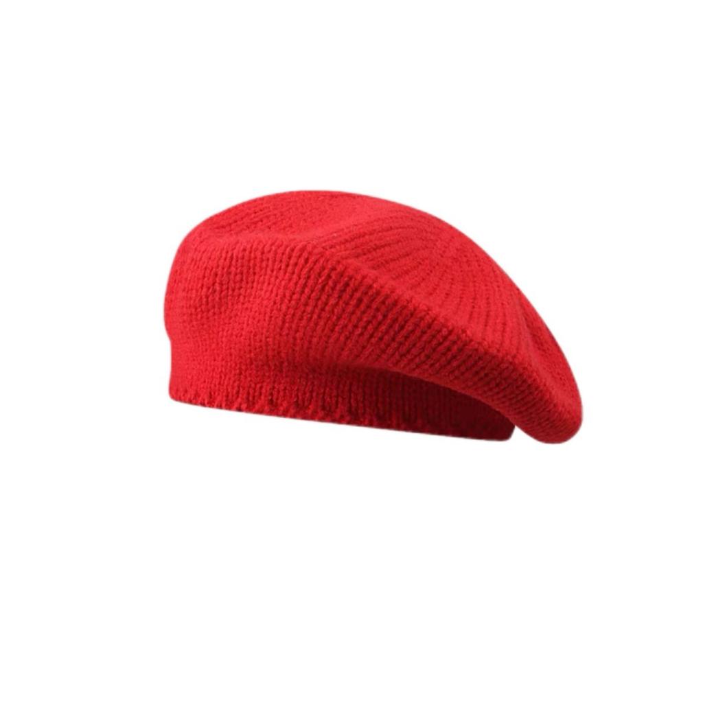 Han girls are wearing~ MONA Zhang Qixian knitted beret versatile fashion painter hat wool hat