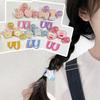 2 Pieces Cute Cartoon Princess Headwear Heart Shaped Elastic Hair Bands Kids Hair Accessories Girls Elastic Hair Ropes