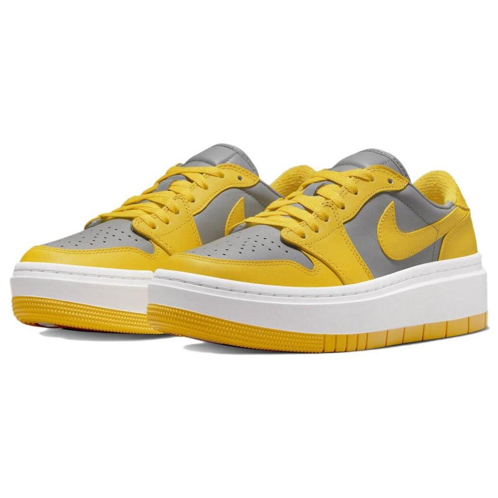 Air Jordan 1 Elevate Low Cement Grey Varsity Maize Женские кроссовки DH7004-017