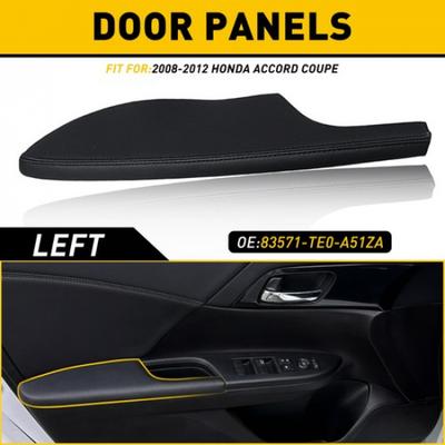 Для Honda Accord Coupe 2008-2012 Передняя дверь Левые панели Крышка подлокотника Черный