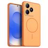 Однотонный матовый чехол из ТПУ для realme C65s, C63, C61, Note 80, 70, 60x, 60 с декоративным кольцом в стиле MagSafe