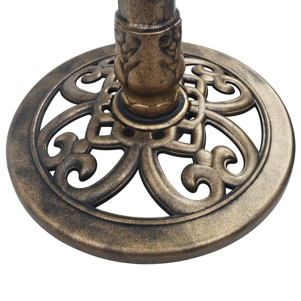 vidaXL Vogelbad mit Springbrunnen Bronzen 50×91 cm Kunststoff