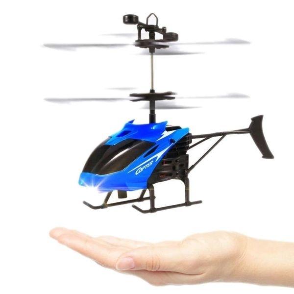 Helicopter Flying Induction Control with Red Hand