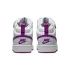 (GS) Nike Court Borough Mid 2 'Pure Platinum Vivid Purple' Kids' CD7782-009