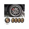4 x серые колпачки ступицы колеса Porsche 76 мм с логотипом для Porsche Cayenne, Cayman, Panamera, Boxster, 911/718