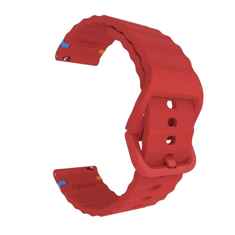 Силиконовый ремешок 22 мм 20 мм для Samsung Galaxy Watch 7 6 5 4 44 мм 40 мм 6 Classic Active 2 Спортивный браслет для Huawei GT Watch Band