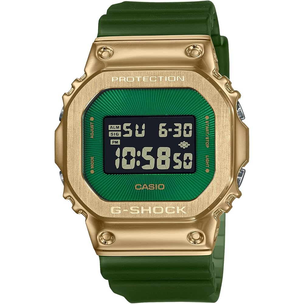 G-Shock GM-5600CL-3JF Digital Watch Green Resin Strap Water Resistant Lightweight Design