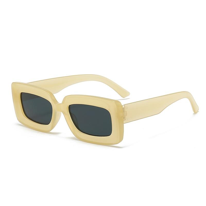 Candy Color Square Frame Sunglasses 2024 New Arrival Vintage UV Protection Sunglasses For Women Men European American Fashion Outdoor Sun Glasses