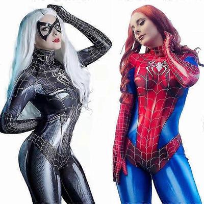 Сексуальный боди Женщины-паука Косплей Комбинезон для фанатов Marvel Человека-паука в качестве подарка на вечеринку