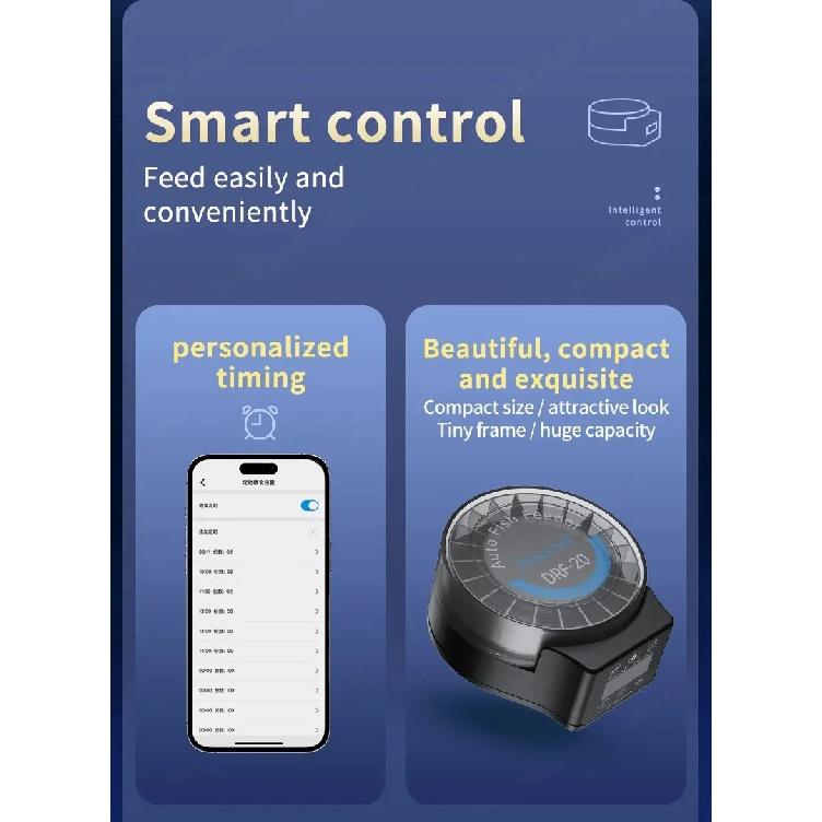 Автоматическая кормушка для аквариума Jebao Jecod DRF с Bluetooth-пультом дистанционного управления и цифровым таймером, дозатор корма для аквариумных рыбок