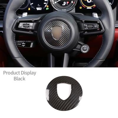 Для 911/Taycan/Macan/Panamera Панель Декоративная Накладка Рулевого Колеса Настоящее Углеродное Волокно Аксессуары для Стайлинга Салона Автомобиля