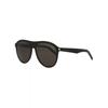 Saint Laurent Aviator Frame Acetate Sunglasses Black Black Black