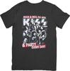Kiss Музыка Хэви-метал Унисекс Посадка для мужчин и женщин Качественная хлопковая футболка Черная