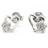 [I3625] - Silver 'Love' Earrings Silver White (rhodium Plated) - 10x8 Mm