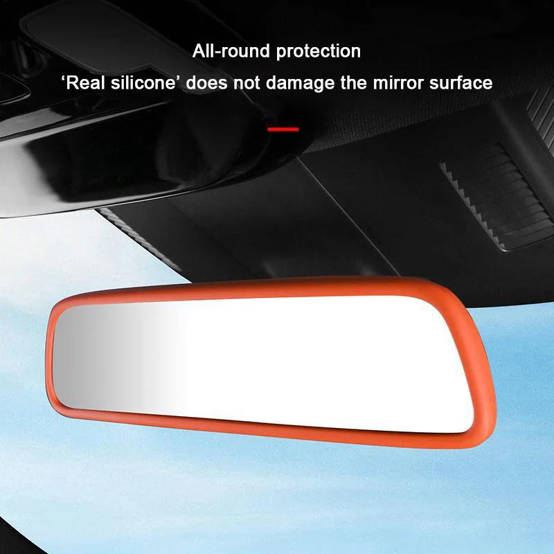 For Ideal Li Lixiang L7 L8 L9,Car Interior Silicone Rearview Mirror Protective Case Trim Cover Decorative Auto Accessory