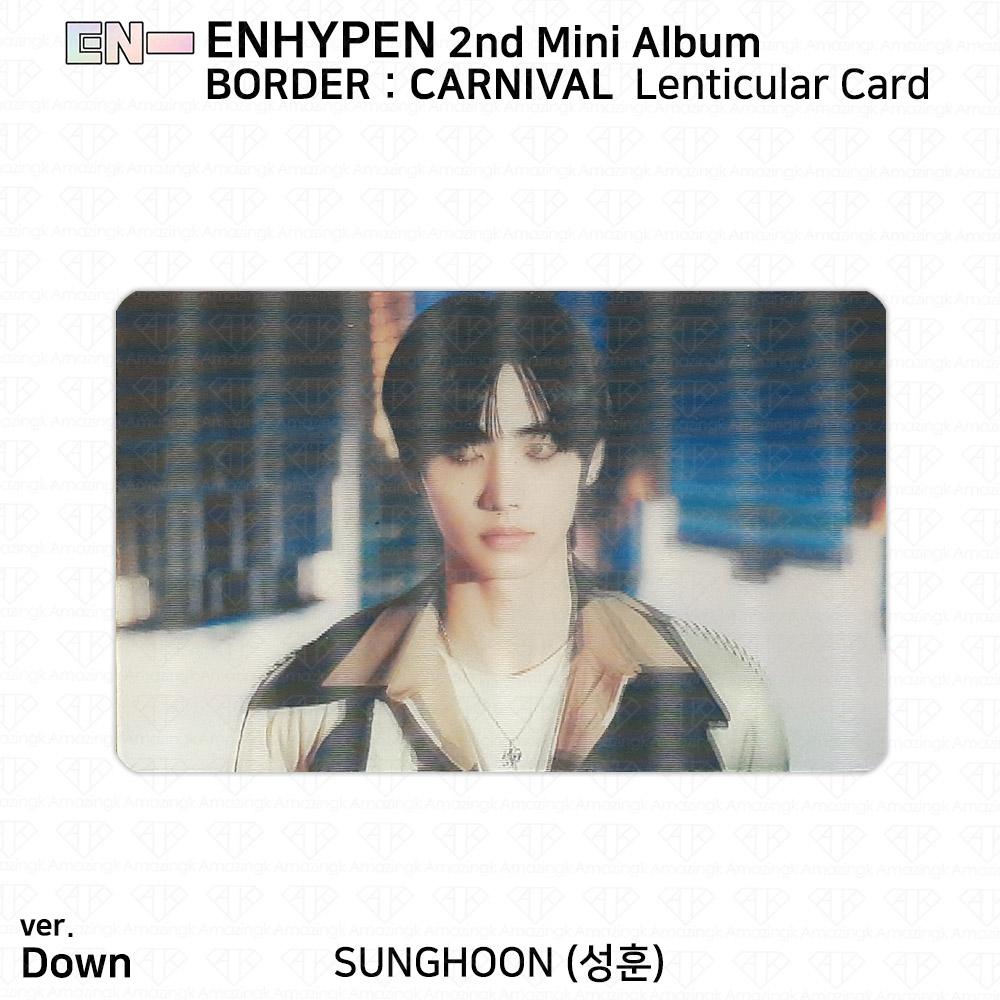 ENHYPEN 2-й мини-альбом Border Carnival, официальная фотокарточка Up Hype Down Ver. KPOP