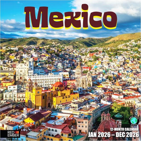 RED EMBER Day of the Dead 2026 Wall Calendar 12 Month | 12" x 24" Open | Thick & Sturdy Paper | Holiday Gift | Día de los Muertos Sugar Skull Art