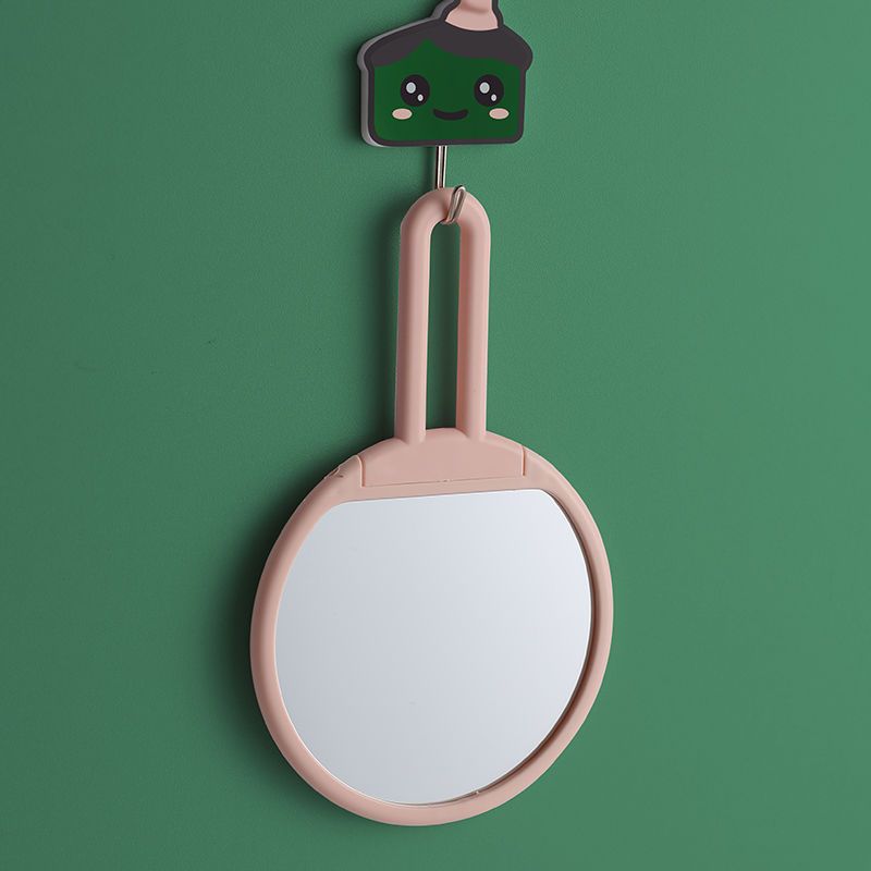 Прозрачное складное ручное зеркало для макияжа, туалетное зеркало, студенческое настольное портативное общежитие для девочек, удобное косметическое зеркало