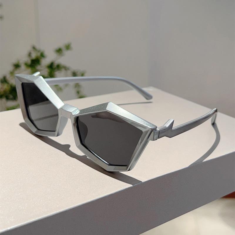 Многоугольные солнцезащитные очки Панк/Хип-хоп Модные солнцезащитные очки Декоративные солнцезащитные очки Для вечеринок