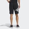 Adidas Однотонные прямые спортивные шорты с логотипом и буквами, мужские черные HE7417