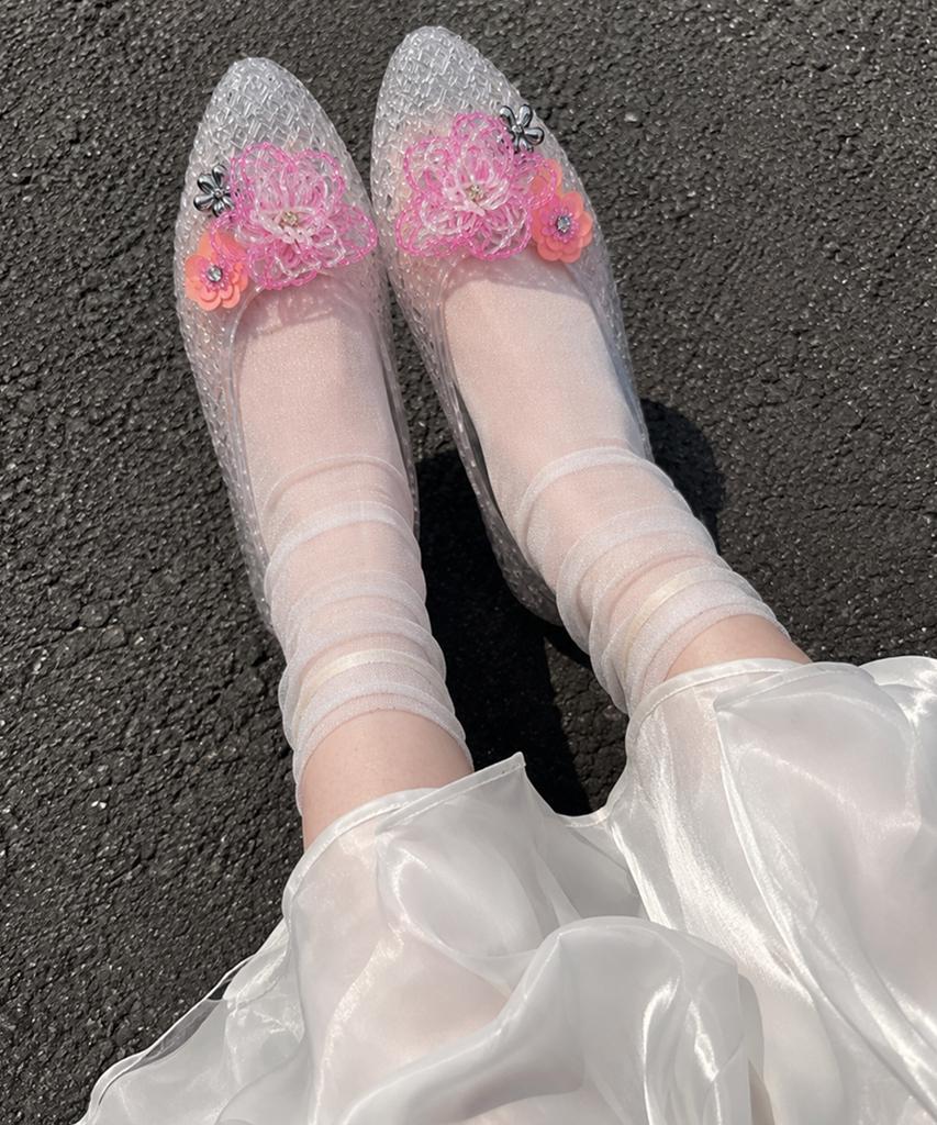 Merciband Розовый Цветок Декоративные Элементы для Обуви Jelly Shoe Набор из 3 шт.