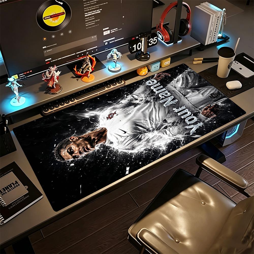 Cristiano Ronaldo (13) Personalized Name Mouse Pad Desk Mat Study Desk Mat Non-Slip Rubber Bottom Perfect Gift for Gamers And Professionals