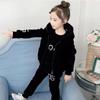 Winter Girls Tracksuit Autumn Toddler Teenager Clothes Tiger Velvet Jacket + Hoodie + Pant Children Kids 8 9 10 11 12 Year