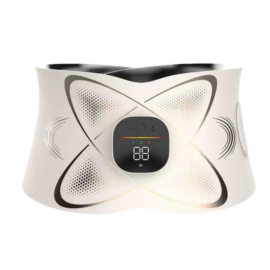 Srarosai EMS Abdominal Muscle Training No Gel Sheets Required Effect of EMS and 6 Electrode 7 16 Intensity LCD USB Adjustable Easy To Just Wrap It