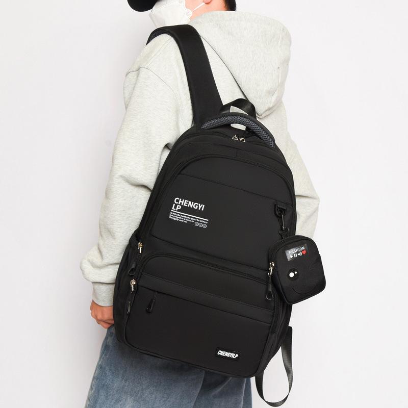 Casual Couple Backpacks Unisex Large Capacity Student School Bags for Boys Girls Commuting Lightweight and Versatile Backpack