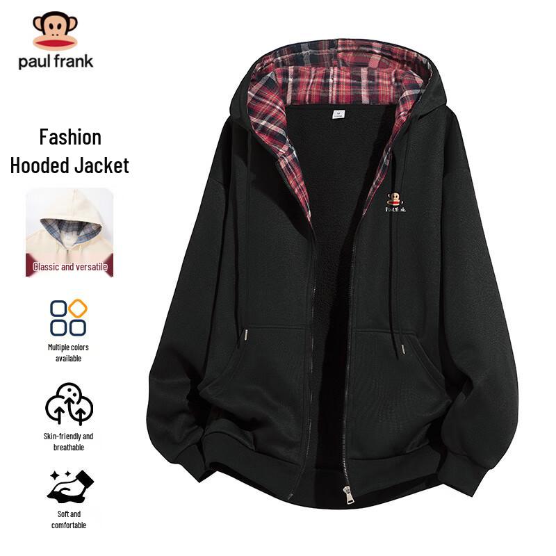 paul frank Men's Hooded Open-Front Sweatshirt