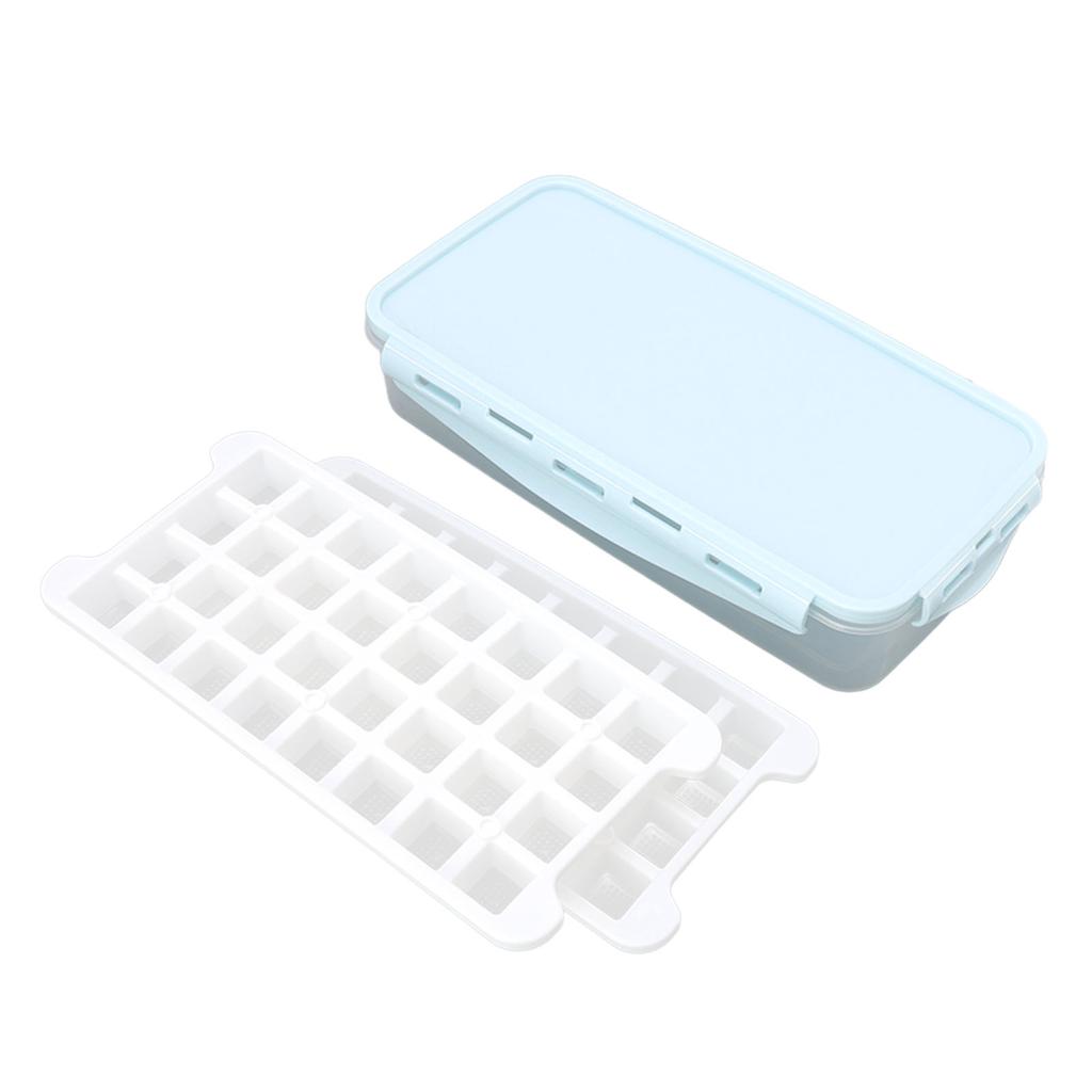 1.7L двухслойная 64-решетчатая коробка для льда DIY форма для кубиков льда мягкий силиконовый лоток для льда