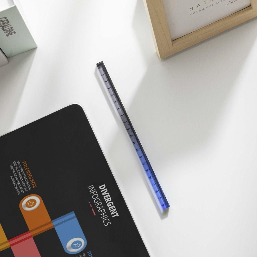 Многофункциональные градиентные прямые линейки 15см 20см 30см инструменты для рисования своими руками математическая чертежная линейка офис