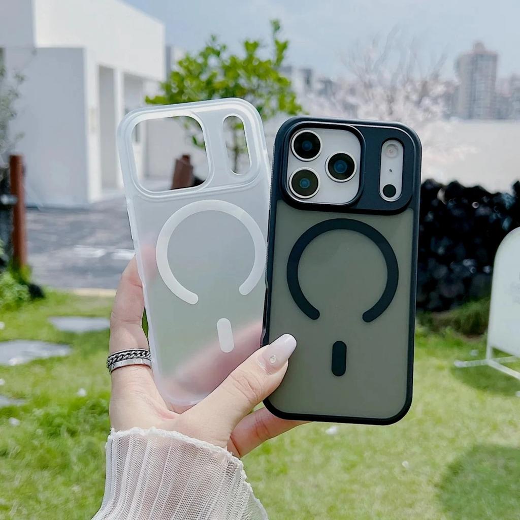 Новый противоударный матовый полупрозрачный чехол MagSafe для iPhone 17, 17 Air, 17 Pro, 17 Pro Max с магнитной беспроводной зарядкой.
