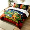 Brainrot 3pc Duvet Cover Set Simple Modern Bedding Set Wrinkle Resistant Soft Fabric All Season Use a perfect gift