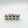 1:Цветы розы для кукольного домика масштаба 1:12, 5 цветов, реалистичные, Декор забора для сада, Реалистичный искусственный цветок