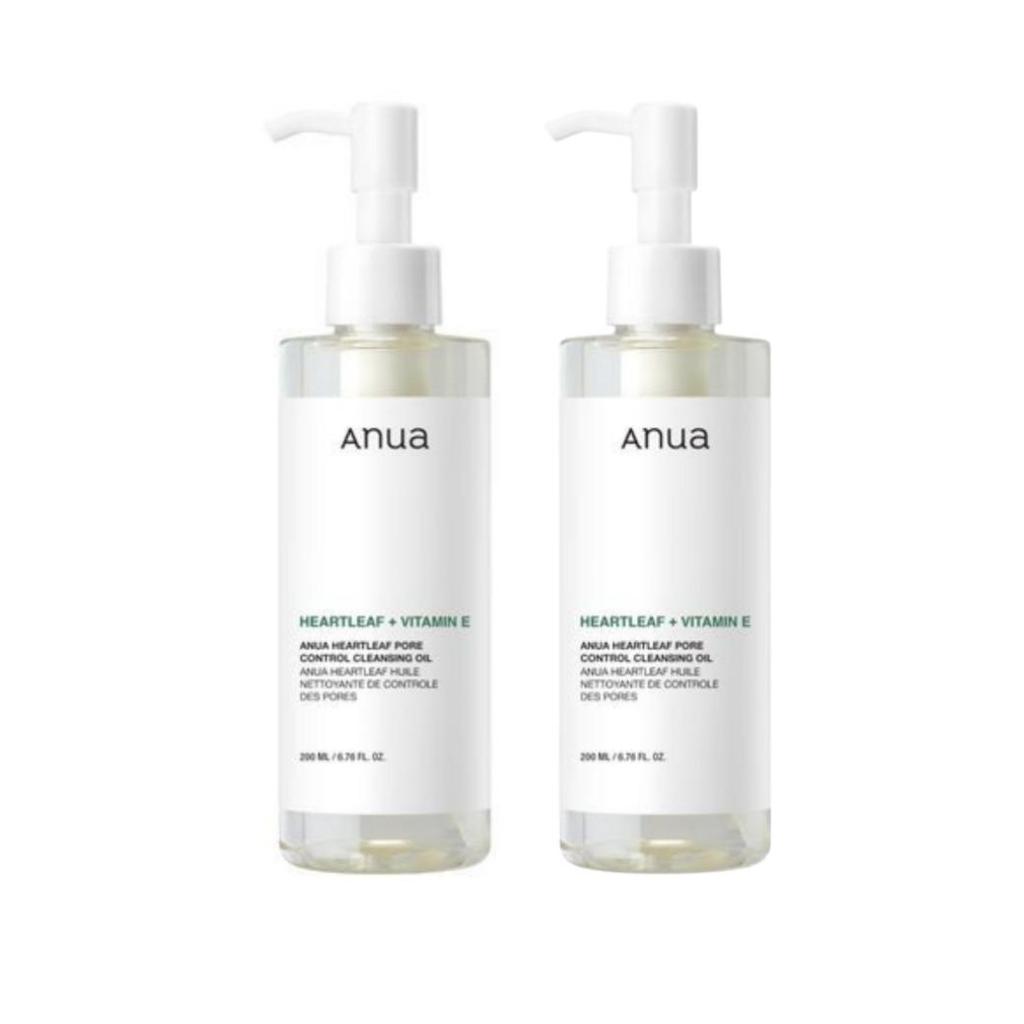Anua Heartleaf Pore Control Cleansing Oil 200 Ml – “Buy 1 Get 1” Deal, Double Pack for Pore-Refining & Deep Cleansing