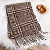 Autumn Luxury Women Plaid Scarves 180*30cm Men Thicken Warm Scarf Classic Plaid Tassel Shawl Cashmere Imitation Poncho Stoles