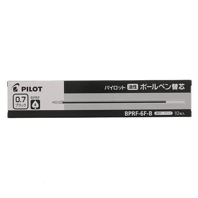 Стержень для шариковой ручки Pilot BPRF-6F-B 0,7 мм, 10 шт., черный