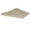Gazebo Top Canvas - vidaXL - 3x3 M - Taupe - Waterproof - 310 G/m²