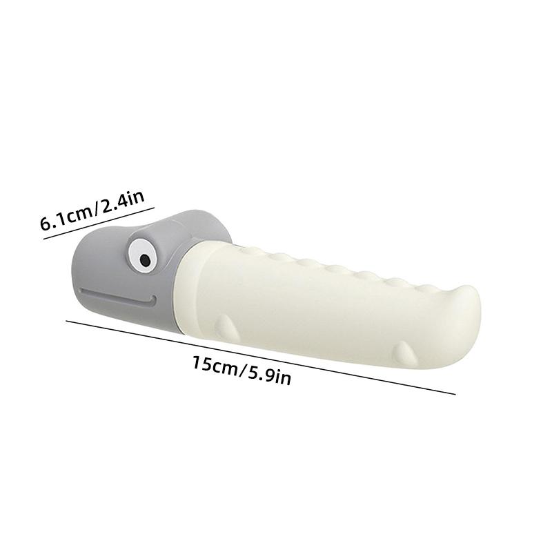 Детская защитная дверная ручка, крокодиловый силикон, защитная дверная ручка, противоударная защита, бытовые принадлежности