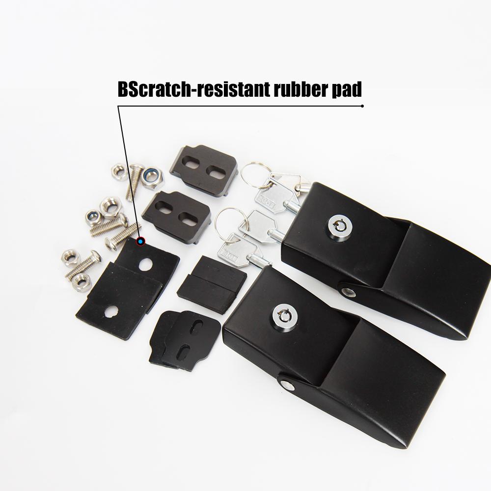 Metal Latch Locking Hood Catch With Lock For Jeep Wrangler JK JL JT Car Accessories