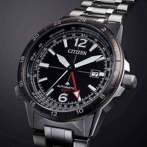 Citizen Мужской NB6046-59E ( Часы PROMASTER SKY Series механические GMT) Круглые часы с многоосевым аналоговым механизмом