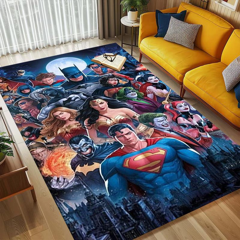 Superheroes Living Room Nonslip Area Rug Soft Carpet For Bedroom Game Playroom Sofa Office Home Decor Doormat Christmas Gift C9262022