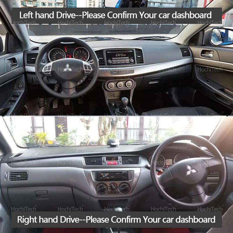 Для Mitsubishi Lancer 9 GLX Девятое поколение 2008-2020 Накладка на приборную панель автомобиля Защита от света Коврик на платформу приборов Ковер