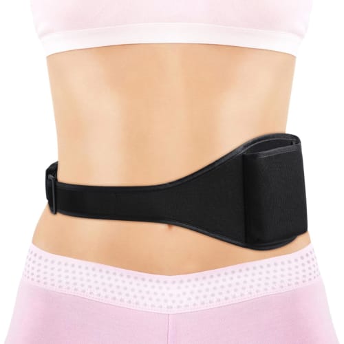 Ciieeo Adjustable Microphone Belt Pack, Adjustable Microphone Holster, for Theater, Speakers, Classic Black Corset